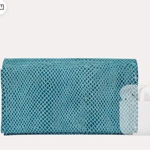 Latico Leathers Gio Leather Wallet In Turquoise